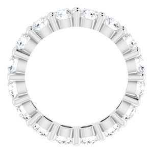 10K White Gold 3 7/8 CTW Lab-Grown Diamond Eternity Band Size 6.75