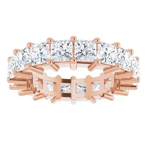10K Rose Gold 5 CTW Natural Diamond Eternity Band Size 6.75