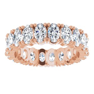 14K Rose Gold 3 5/8 CTW Lab-Grown Diamond Eternity Band Size 6.75