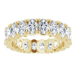 14K Yellow Gold 3 5/8 CTW Lab-Grown Diamond Eternity Band Size 6.75