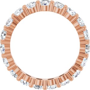 14K Rose Gold 2 1/4 CTW Lab-Grown Diamond Eternity Band Size 7