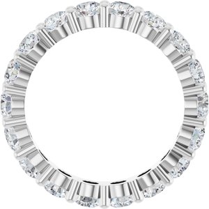 10K White Gold 2 3/4 CTW Natural Diamond Eternity Band Size 7