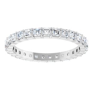 14K White Gold 1 1/2 CTW Lab-Grown Diamond Eternity Band Size 7