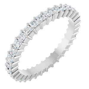 Platinum 1 1/5 CTW Lab-Grown Diamond Eternity Band Size 7
