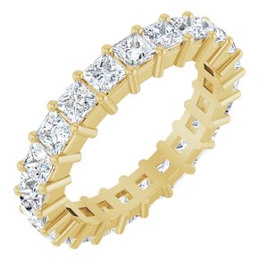 10K Yellow Gold 2 1/2 CTW Natural Diamond Eternity Band Size 7