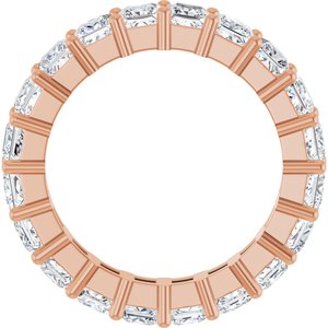 10K Rose Gold 4 CTW Lab-Grown Diamond Eternity Band Size 7