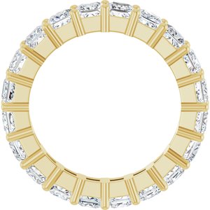 10K Yellow Gold 4 CTW Lab-Grown Diamond Eternity Band Size 7