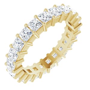 10K Yellow Gold 2 1/2 CTW Lab-Grown Diamond Eternity Band Size 6.5