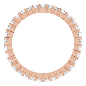 10K Rose Gold 1 1/6 CTW Lab-Grown Diamond Eternity Band Size 6.75