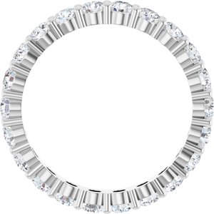 10K White Gold 1 1/2 CTW Lab-Grown Diamond Eternity Band Size 7