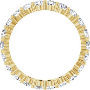 14K Yellow Gold 1 1/2 CTW Lab-Grown Diamond Eternity Band Size 7
