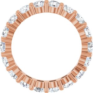 10K Rose Gold 2 3/4 CTW Lab-Grown Diamond Eternity Band Size 7