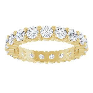 14K Yellow Gold 2 1/4 CTW Lab-Grown Diamond Eternity Band Size 7