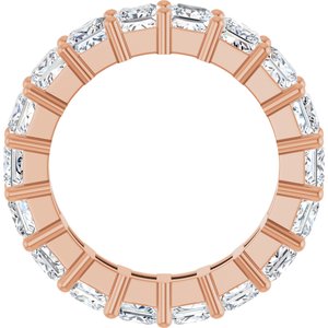 14K Rose Gold 5 CTW Lab-Grown Diamond Eternity Band Size 7