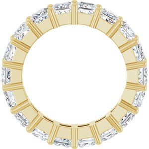 10K Yellow Gold 5 CTW Natural Diamond Eternity Band Size 7