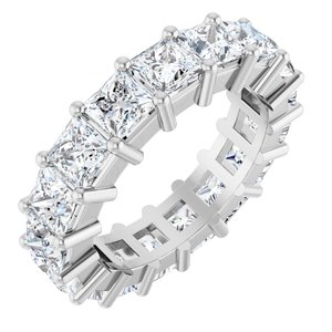 10K White Gold 6 3/4 CTW Lab-Grown Diamond Eternity Band Size 7
