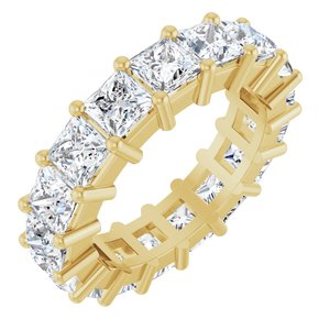 10K Yellow Gold 6 3/4 CTW Lab-Grown Diamond Eternity Band Size 7