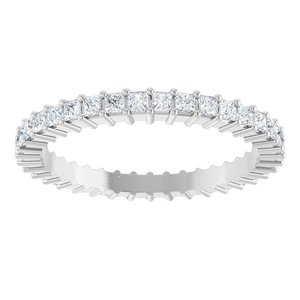 Platinum 3/4 CTW Lab-Grown Diamond Eternity Band Size 7