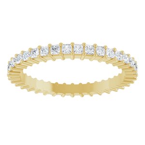 14K Yellow Gold 3/4 CTW Lab-Grown Diamond Eternity Band Size 7