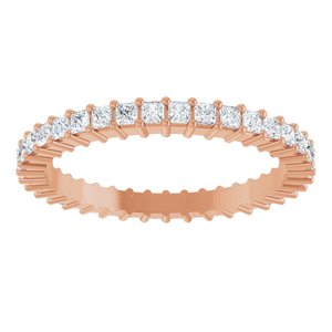14K Rose Gold 3/4 CTW Lab-Grown Diamond Eternity Band Size 7