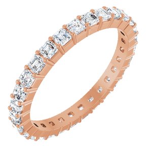 14K Rose Gold 1 1/2 CTW Lab-Grown Diamond Eternity Band Size 7