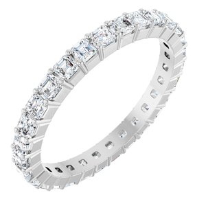 14K White Gold 1 1/2 CTW Lab-Grown Diamond Eternity Band Size 7