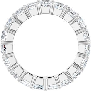 10K White Gold 4 3/4 CTW Natural Diamond Eternity Band Size 7