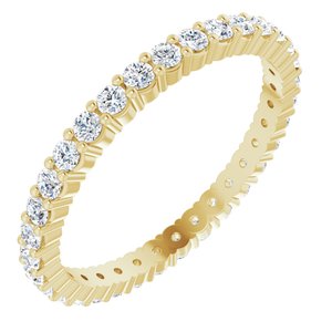 10K Yellow Gold 5/8 CTW Lab-Grown Diamond Eternity Band Size 7.25