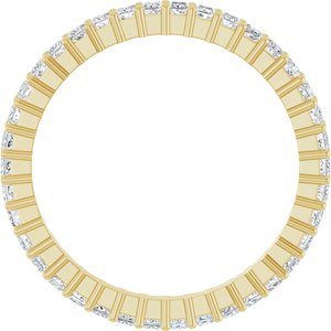 14K Yellow Gold 3/4 CTW Lab-Grown Diamond Eternity Band Size 7