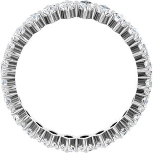 Platinum 3 1/8 CTW Natural Diamond Eternity Band Size 7