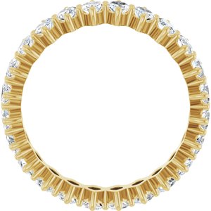 14K Yellow Gold 3 1/8 CTW Lab-Grown Diamond Eternity Band Size 7