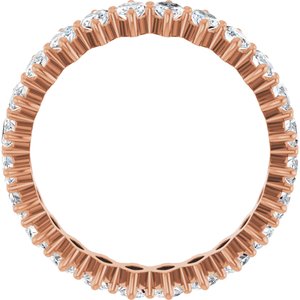 14K Rose Gold 3 1/8 CTW Lab-Grown Diamond Eternity Band Size 7
