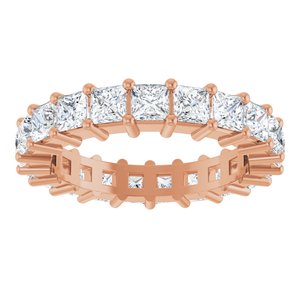10K Rose Gold 3 3/8 CTW Natural Diamond Eternity Band Size 7