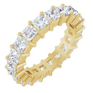 10K Yellow Gold 4 CTW Lab-Grown Diamond Eternity Band Size 7