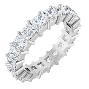 10K White Gold 4 CTW Lab-Grown Diamond Eternity Band Size 7
