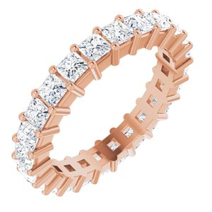 10K Rose Gold 2 1/4 CTW Lab-Grown Diamond Eternity Band Size 6.5