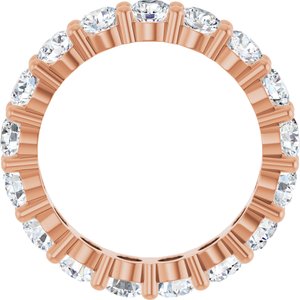 10K Rose Gold 4 CTW Natural Diamond Eternity Band Size 7