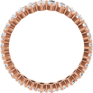14K Rose Gold 2 3/8 CTW Natural Diamond Eternity Band Size 7