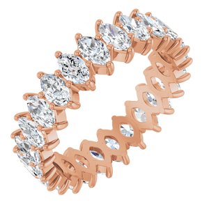 14K Rose Gold 3 1/8 CTW Lab-Grown Diamond Eternity Band Size 7