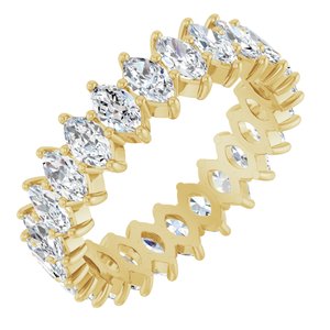14K Yellow Gold 3 1/8 CTW Natural Diamond Eternity Band Size 7