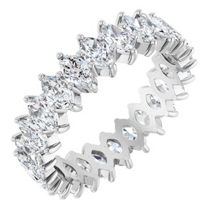 Platinum 3 1/8 CTW Natural Diamond Eternity Band Size 7