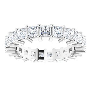 10K White Gold 3 3/8 CTW Lab-Grown Diamond Eternity Band Size 6.75