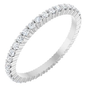 Platinum 7/8 CTW Lab-Grown Diamond Eternity Band Size 6.5