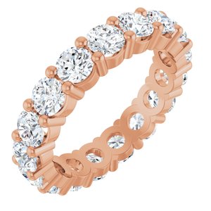 14K Rose Gold 3 1/2 CTW Lab-Grown Diamond Eternity Band Size 7