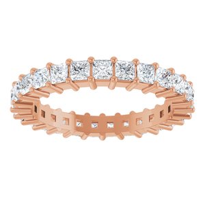 10K Rose Gold 1 9/10 CTW Natural Diamond Eternity Band Size 7