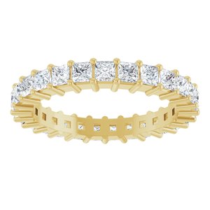 10K Yellow Gold 1 9/10 CTW Lab-Grown Diamond Eternity Band Size 7