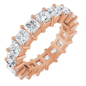 10K Rose Gold 4 3/4 CTW Lab-Grown Diamond Eternity Band Size 7