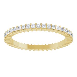 10K Yellow Gold 1/2 CTW Lab-Grown Diamond Eternity Band Size 7