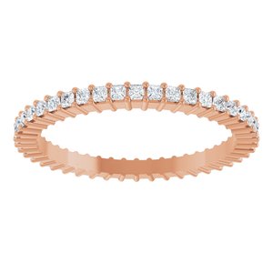 14K Rose Gold 1/2 CTW Lab-Grown Diamond Eternity Band Size 7