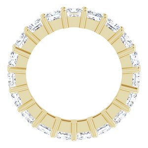 10K Yellow Gold 4 3/4 CTW Natural Diamond Eternity Band Size 6.75
